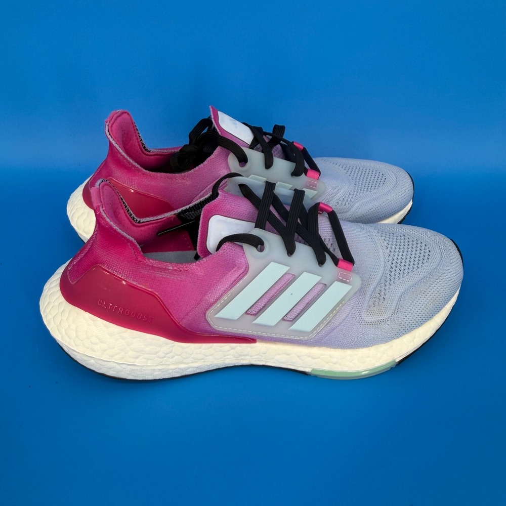 Adidas Ultraboost 22 Womens Running Shoes Pink Blue GX5592 Size 7.5 - Picture 4 of 10
